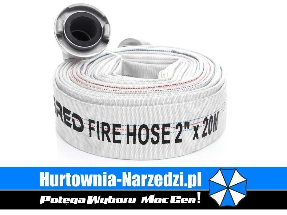 Wąż strażacki 2cale 20m PU PCV wąż strażacki 20m wąż strażacki 52mm wąż strażacki 2 cale  waz strazacki waz strazacki 20m waz strazacki w52
