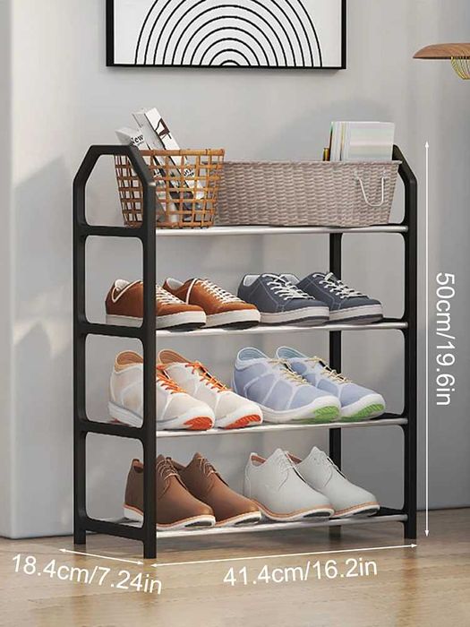 Prateleira portátil desmontável armazenamento sapatos armário NOVO