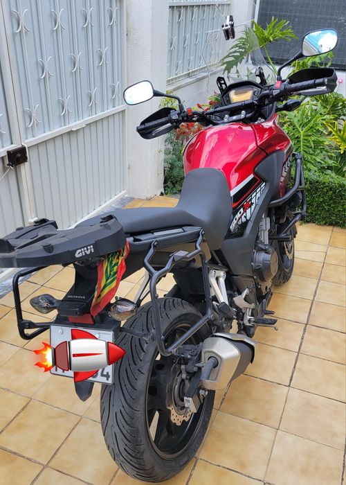 Honda CB500X ABS (2017) – Histórico Honda | Kit 3 Malas Givi | Impecável