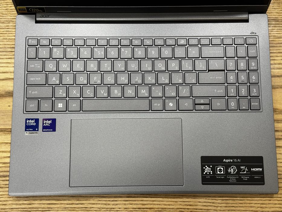 Acer Aspire 16" 32GB/1TB SSD Intel Core Ultra 9 288V ARC 140V Ноутбук
