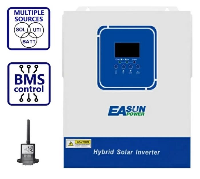 Гібридний інвертор EASUN  ISolar-SMG-II-4KW, 24 В.