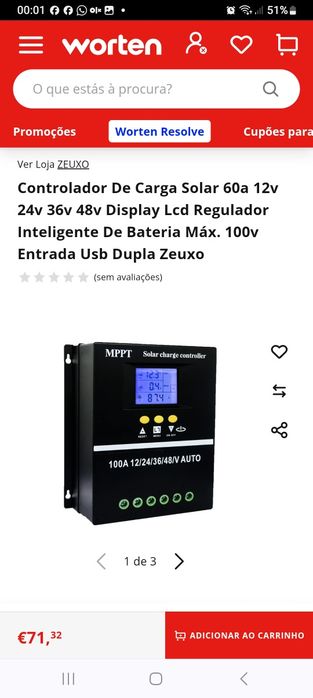 Controlador de carga solar