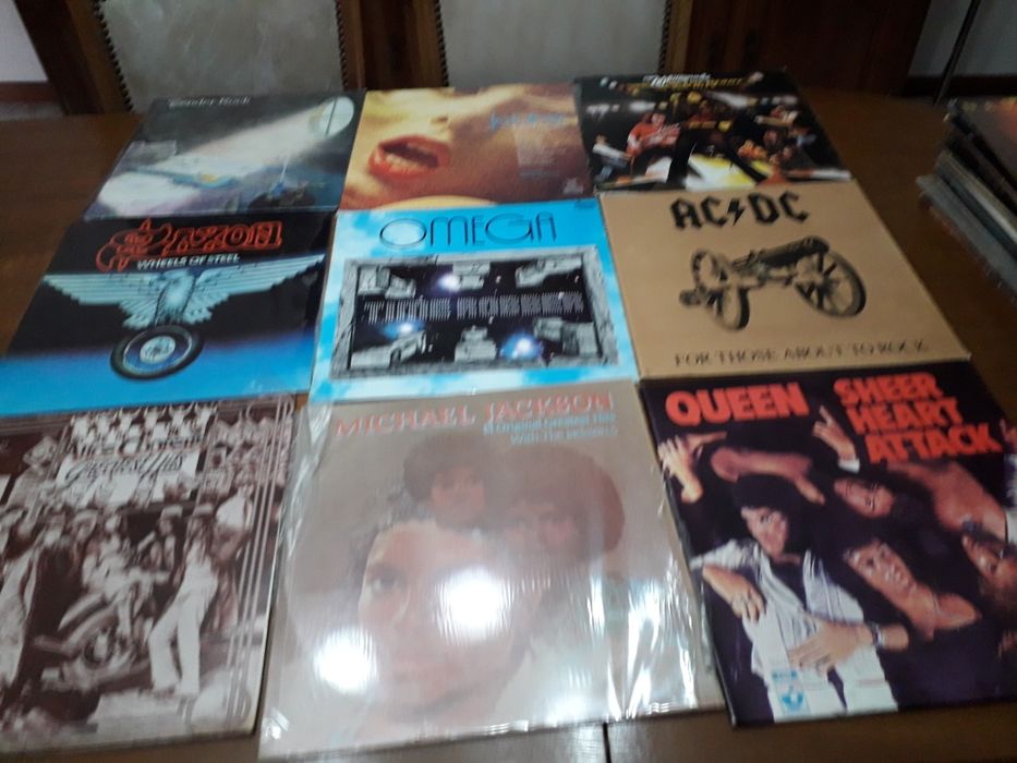 Discos de venil como novos Anos 80 Rock