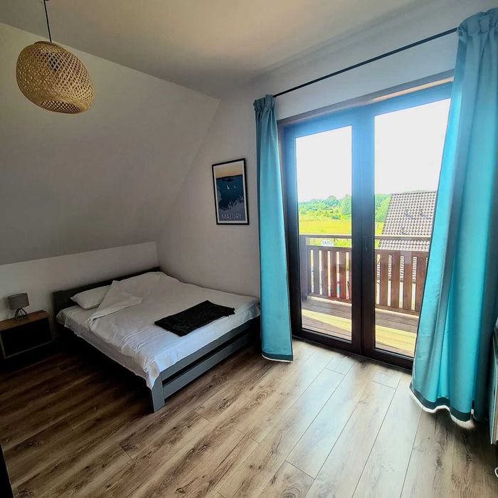 Widokówka Leleszki - Mazury | Duży dom nad jeziorem | max. 17 osób | sauna, balia, kominek, pomost, łódka | Sylwester, Święta, Wakacje, Ferie, Ślub