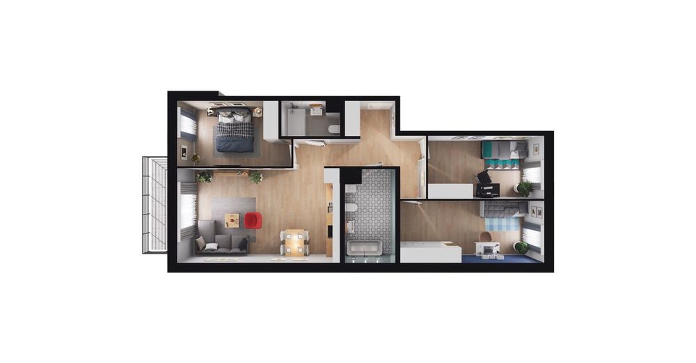 4-pokojowe mieszkanie 81m2 + balkon Bez Prowizji