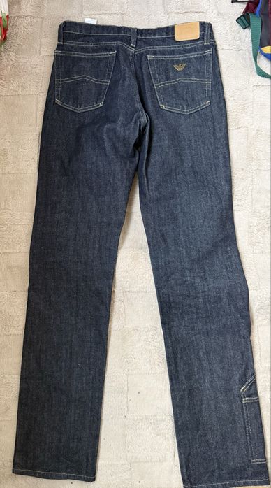 Рідкісні архівні джинси-карпентери armani jeans (made in italy) — колекційний вінтаж 27р ( S)