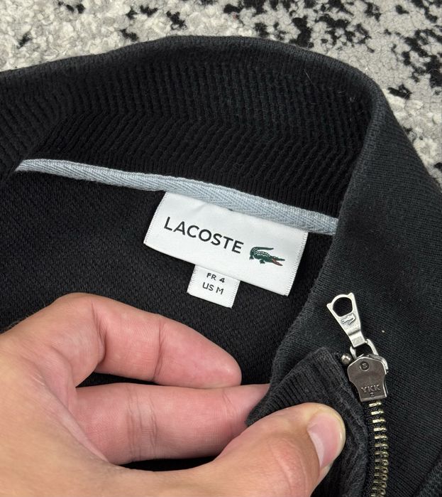 Свитер Lacoste гольф олимпийка светр old money зипка кофта