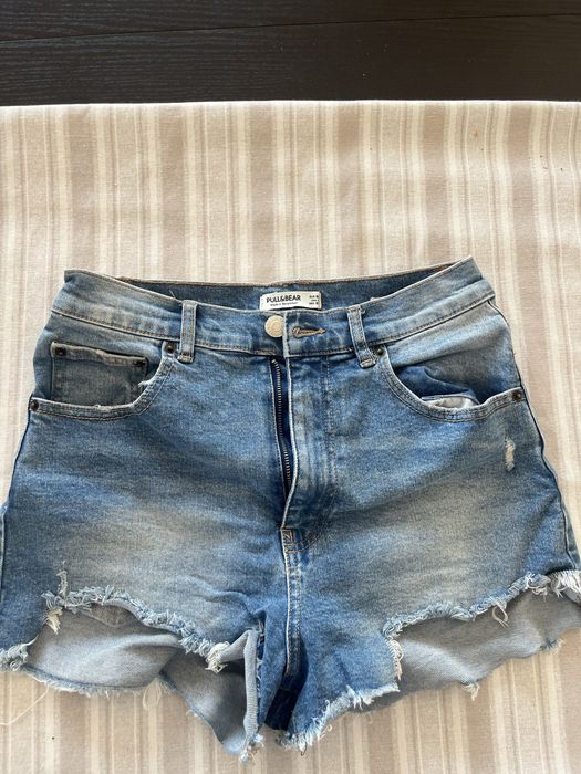 Calções ganga curto Pull & Bear