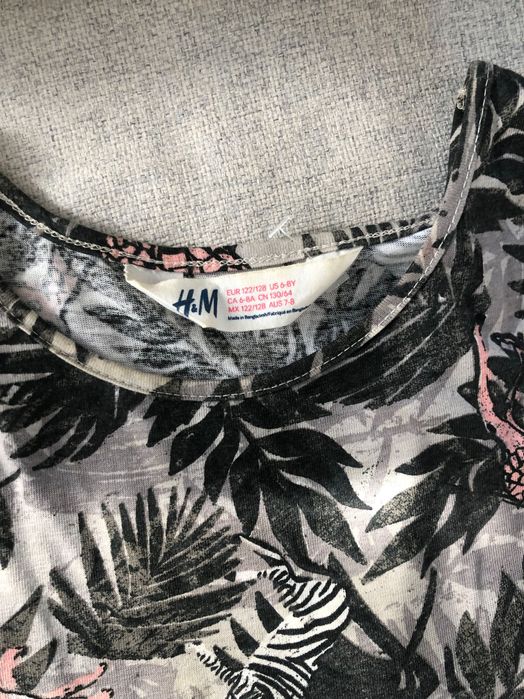 Vestido tropical h&m menina