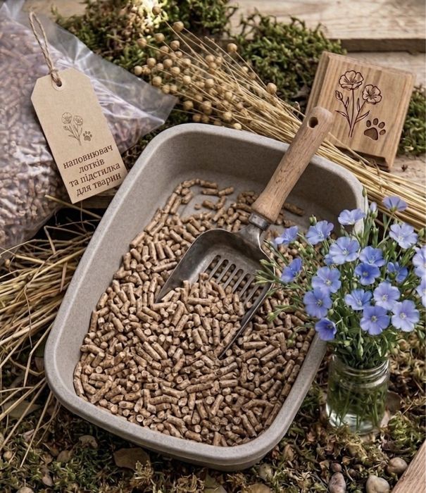 НОВИНКА! FLAX/ наповнювач лотків та підстилка для тварин