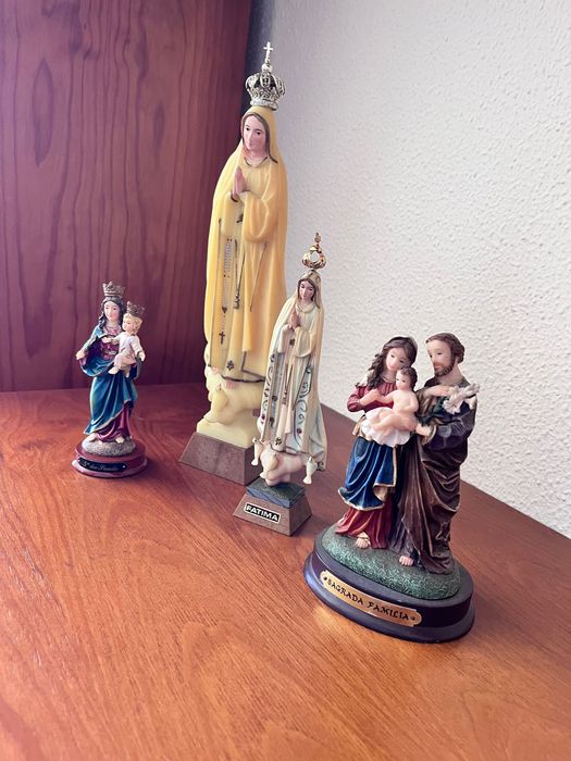Conjunto figuras religiosas N. Sra. De Fátima