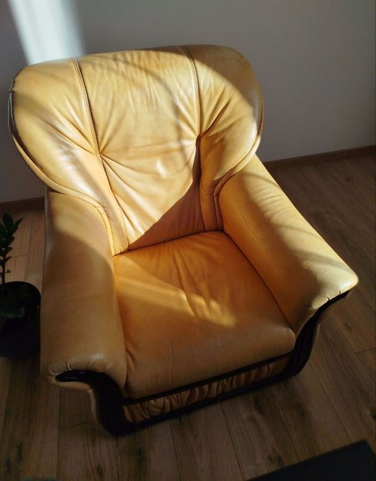 Sofa, narożnik skóra naturalna