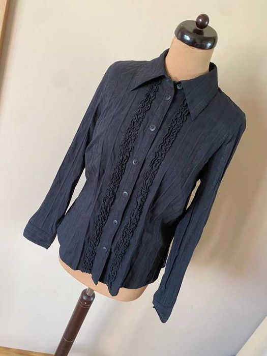 Xxl 44 42 +size koszula monnari logo na materiale żabot falbanki