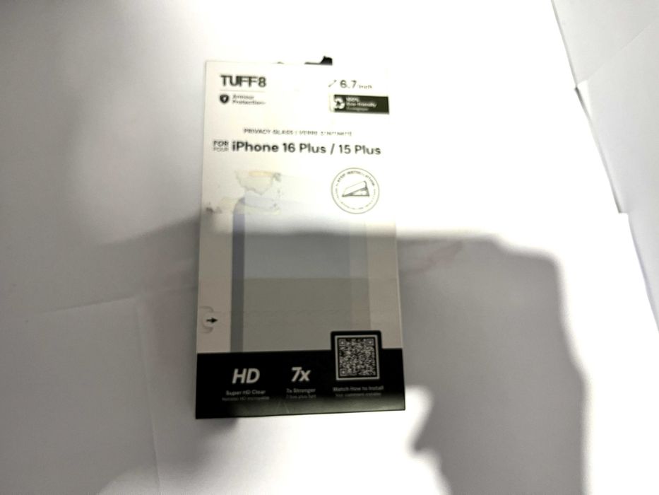 Tuff8 iphone 16 plus / 15 plus szklo armour protection nieotwarte