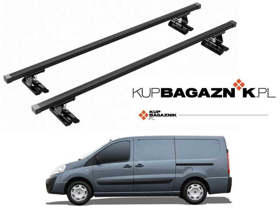 Bagażnik dachowy Fiat SCUDO II 2007 do 2016 bus bazowy belki relingi