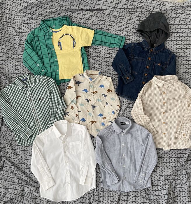 Сорочки для хлопчика біла сорочка футболка next lupilu george