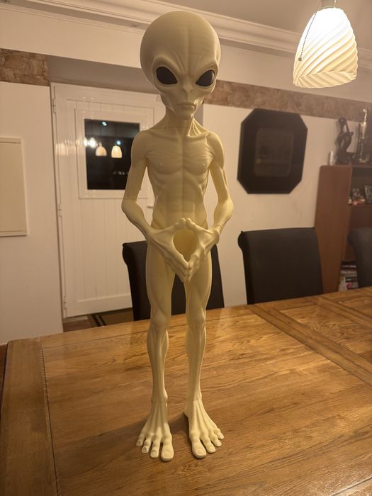 Estátua alien grande formato, muito real