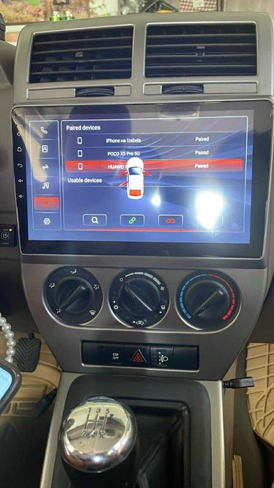 Магнітола для Dodge Caliber Jeep Compass, Patriot mk1 2006-10 Android