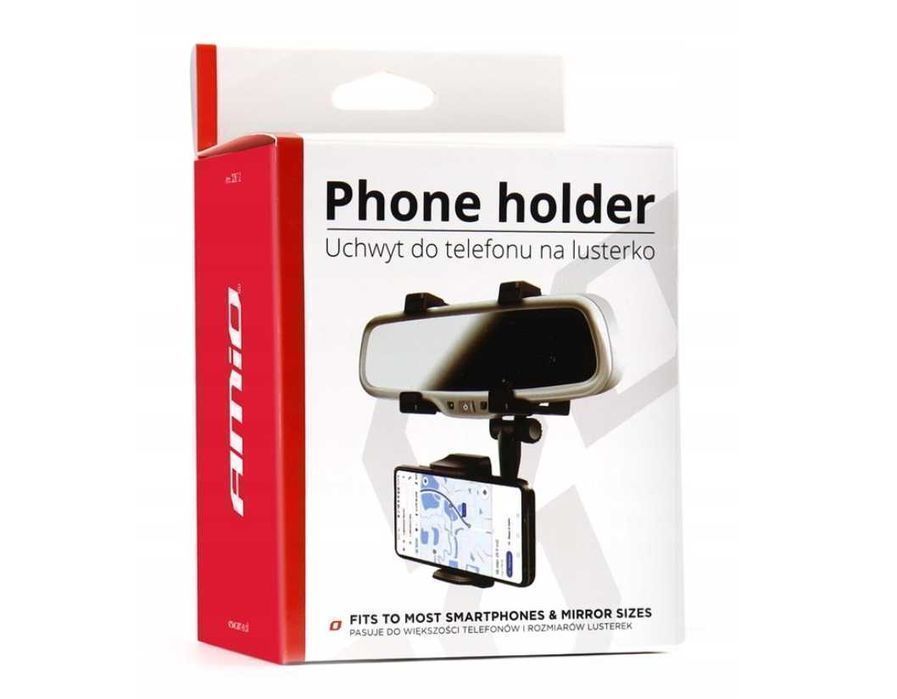 Uchwyt do telefonu na telefon na lusterko wsteczne do auta