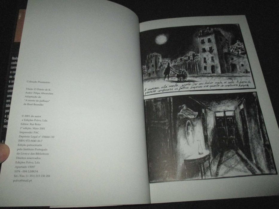 Livro O Diário de K. Filipe Abranches BD Polvo
