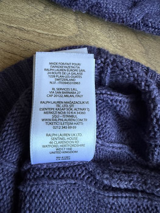 Sweter warkoczowy Ralph Lauren