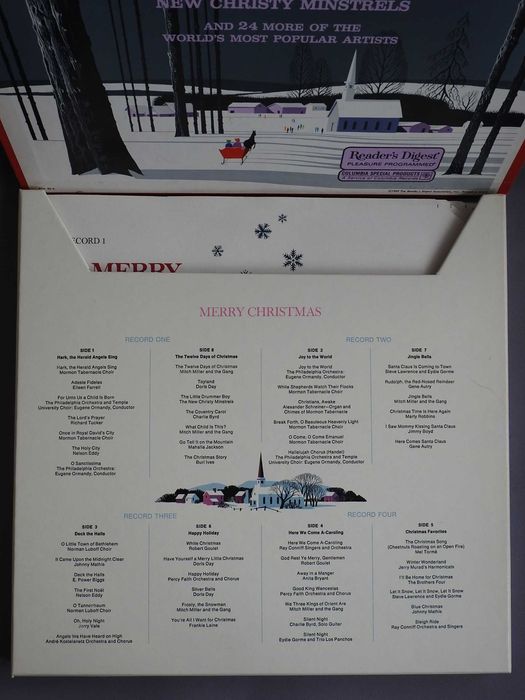 Various ‎Merry Christmas LP 1969 4 пластинки USA рождественская музыка
