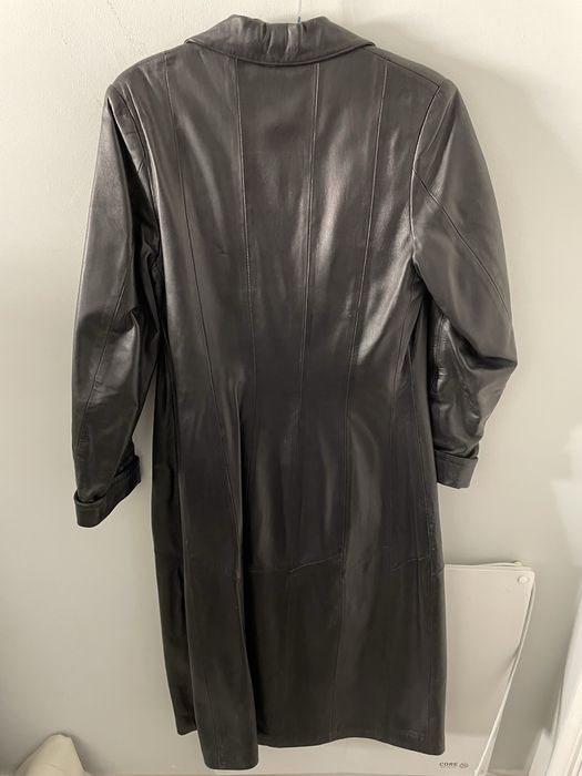 Casaco longo de couro M Casa das Peles