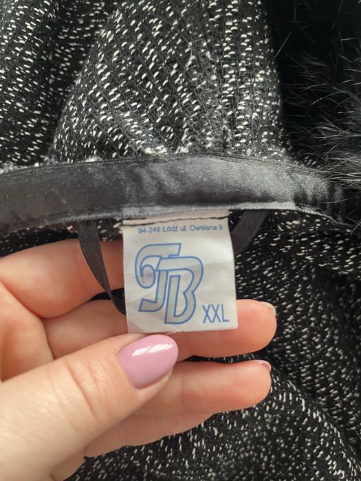 Płaszcz przejściowy ponczo peleryna na jesień