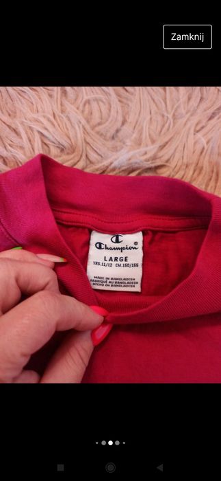 Champion t-shirt crop top S/M