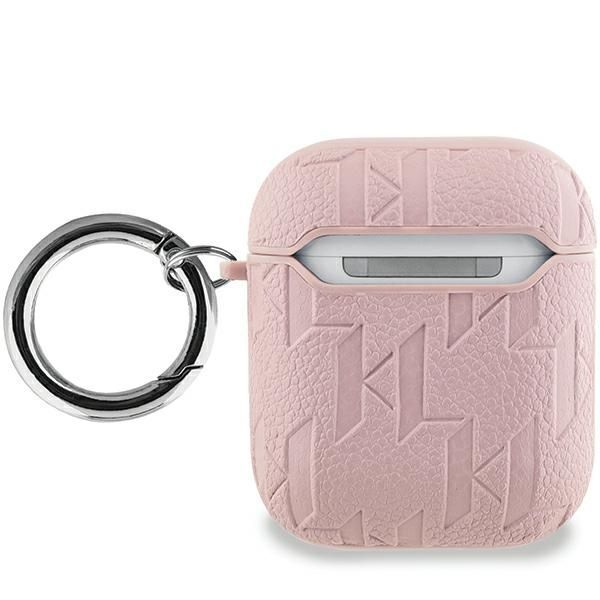 Karl Lagerfeld KLA2PGCHPP AirPods 1/2cover różowy/pink Monogram Head