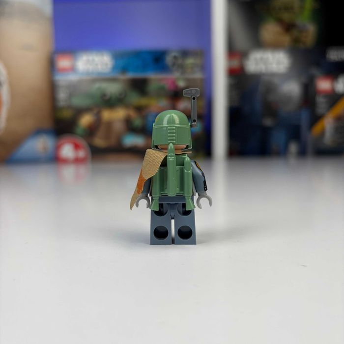 Фігурка Lego Boba Fett Pauldron Helmet Jet Pack Star Wars sw0610 75060 Б/У Оригінальна фігурка ЛЕГО Боба Фет Зоряні Війни Лего асортимент