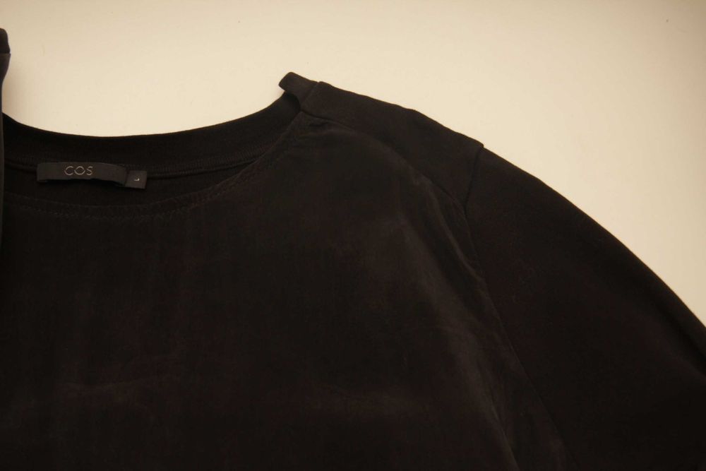 COS L блуза из хлопка и cupro