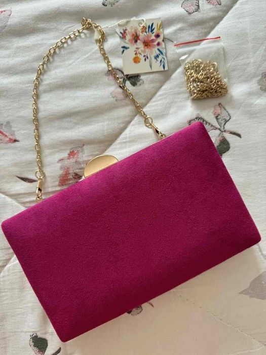 Clutch Rosa Pele de Pêssego