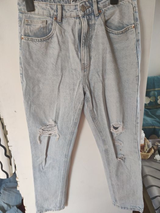 Jeansy Denim z przetarciami
