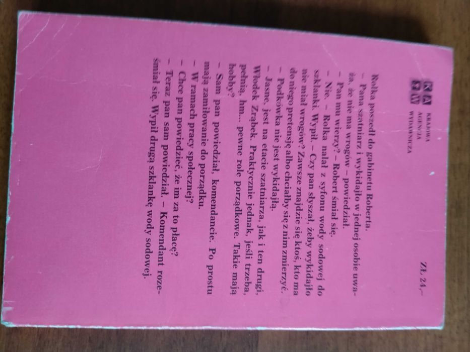 Stabilne życie Roberta K., Andrzej Gerłowski, książka, kryminał PRL