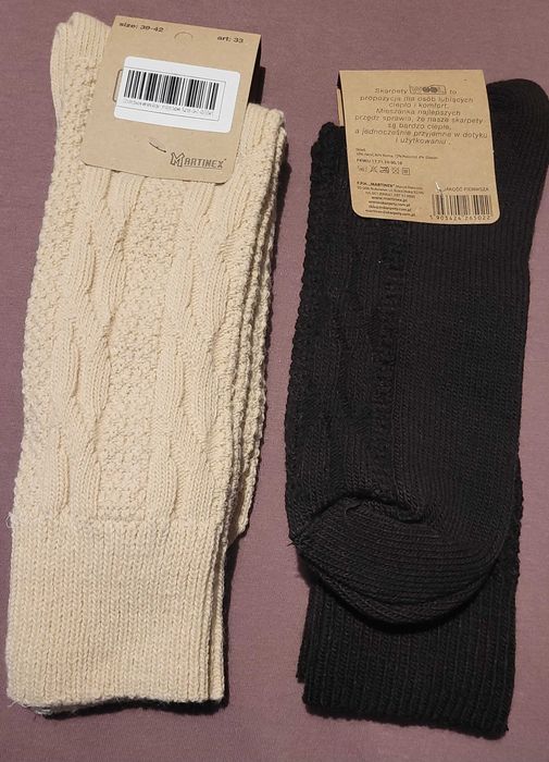 Skarpetki z wełną