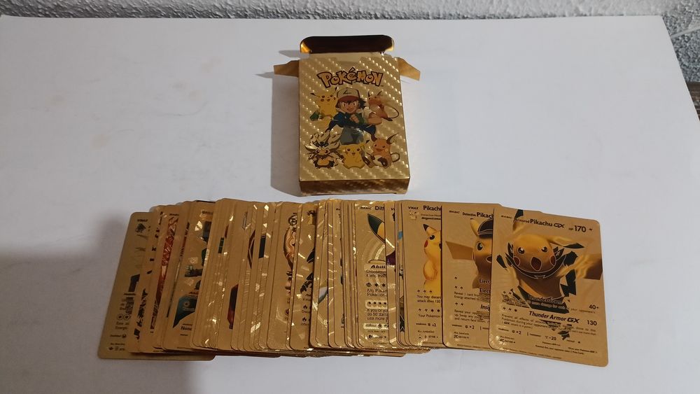 Cartas Pokémon (Douradas)