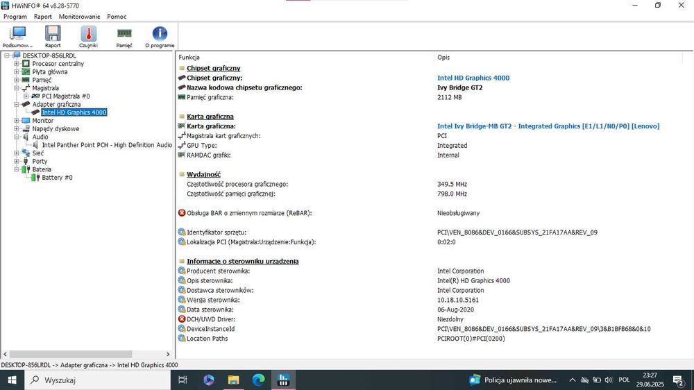 Sprzedam Lenovo X230 8/128 W10 Edu