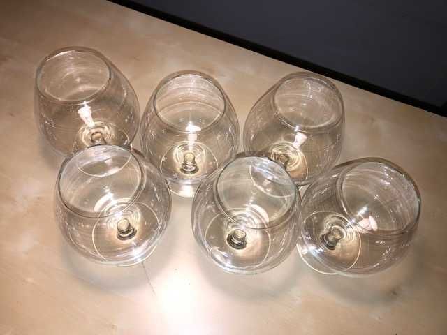 6 copos de cognac/whisky Royal Leerdam Holland-81cl