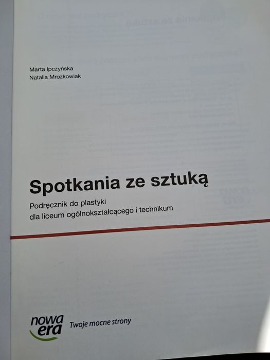 Spotkanie ze sztuką- Podręcznik do liceum I technikum  2019