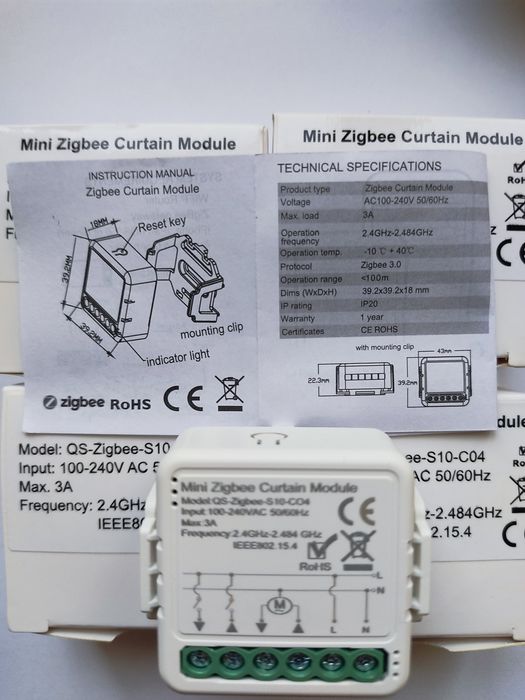 Wifi lub Zigbee 3.0 Sterownik Rolet Tuya Smart Life przekaźnik rolety