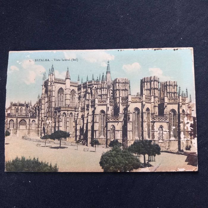 Postal ilustrado antigo