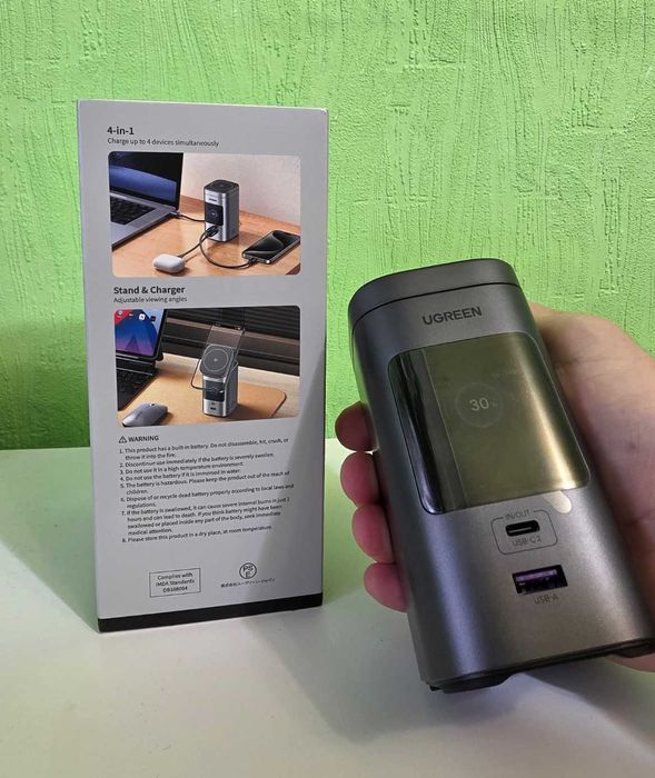 UGREEN 145W Power Bank 20000mAh Qi2 — PB771 потужний павербанк для ноутбука і смартфона