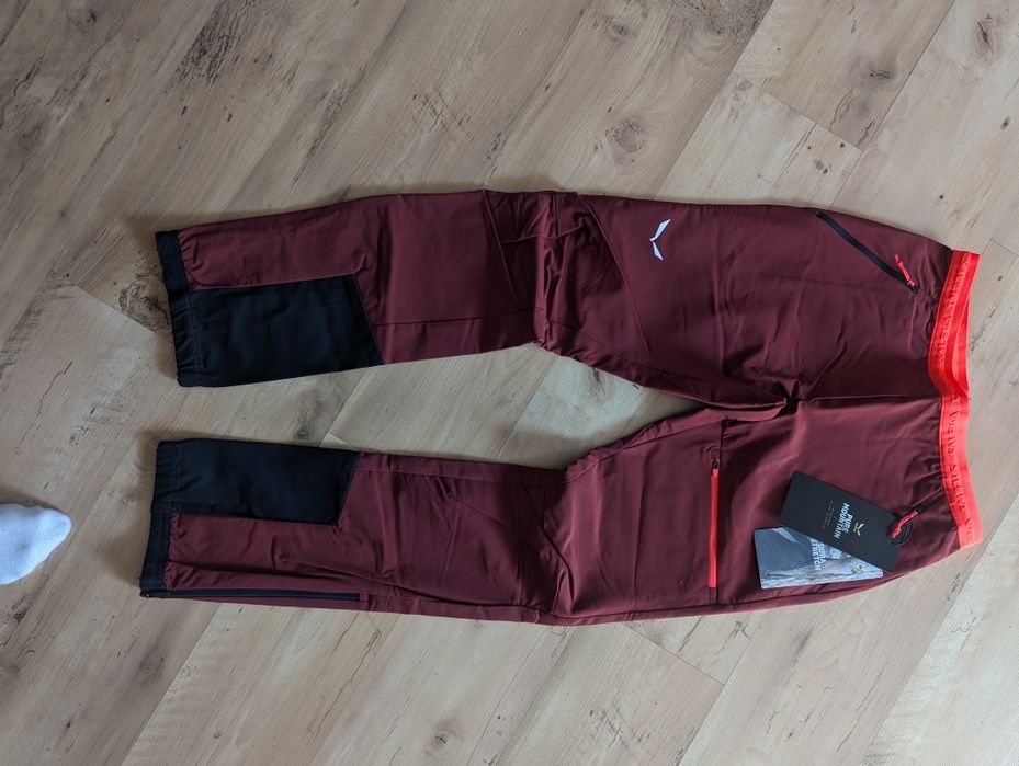 Spodnie skiturowe damskie Salewa Sella DST Light Pants - syrah 12 M