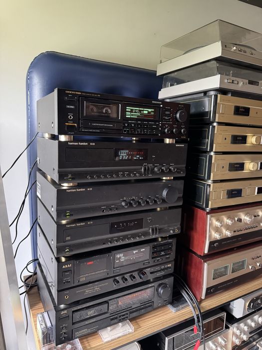 Harman/Kardon wieża stereo, jak nowa, super stan. Deck TD420, wzmacniacz HK610,cd HD720
