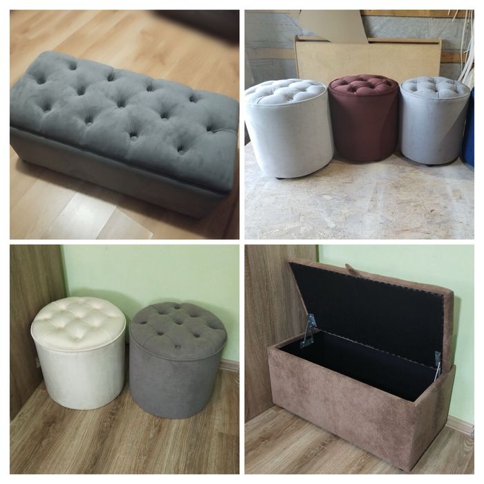 Мʼяка лавка, Пуф скриня, Банкетка любий розмір та колір від 2650грн