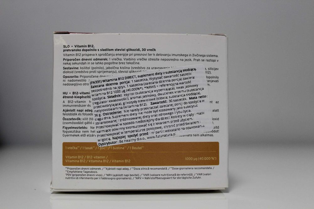Witamina B12 DIRECT FutuNatura 30 szaszetek