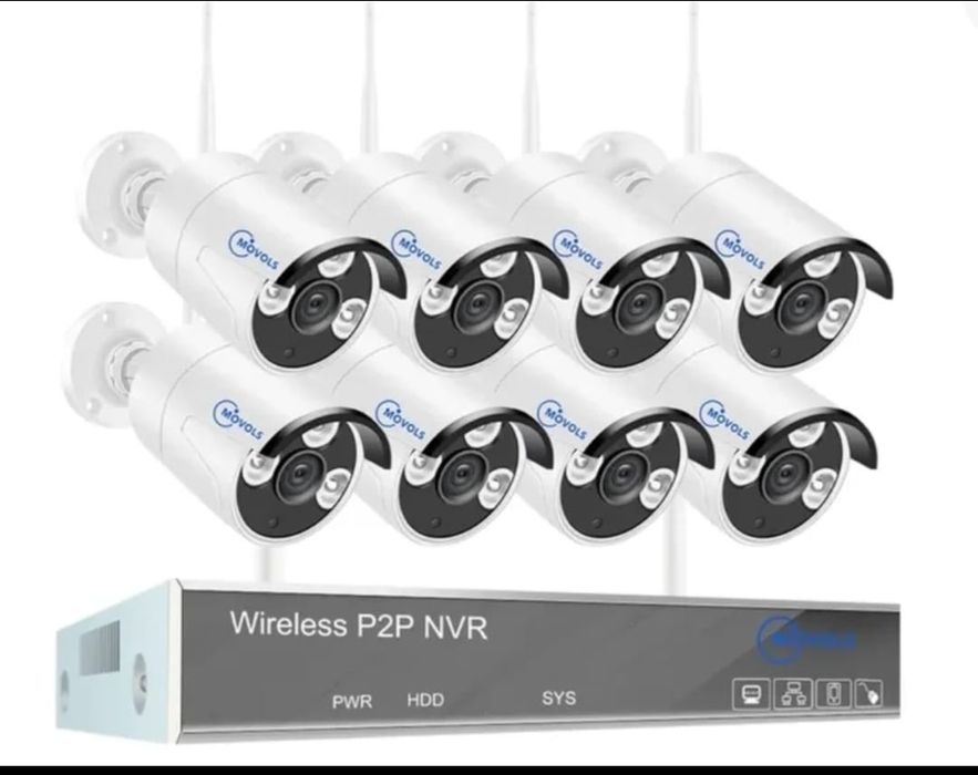 Kit video-vigilância 8 câmaras CCTV Wi-Fi + Box 1080HD NOVO