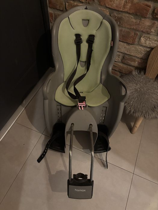 Fotelik rowerowy hamax wraz z uchwytem rowerowym