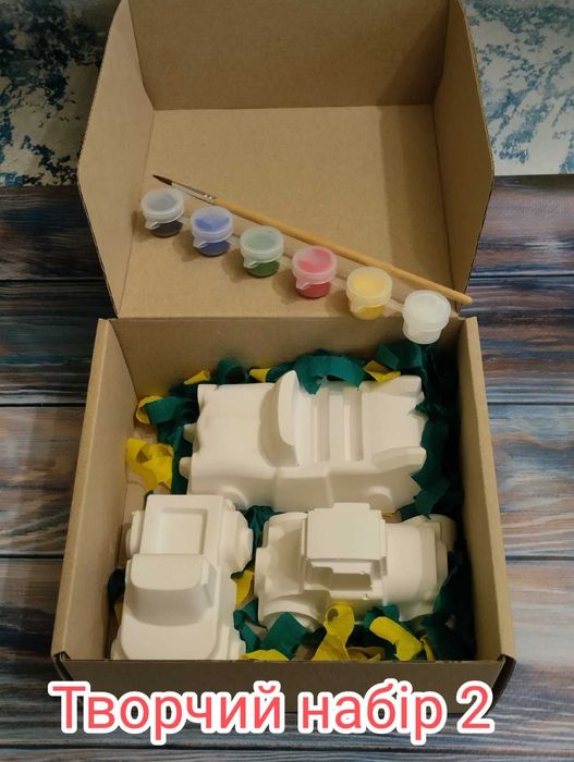 Набори для творчості. Фігури з гіпсу. Ручна робота. Дитяча творчість